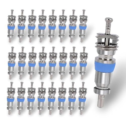 Valve Core for R410 R32 R22 High Pressure with Teflon Seal HVAC Replacement Part Ideal for Refrigeration Systems and Air Conditioning 50PCS