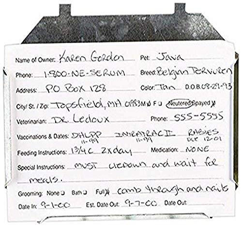 ProSelect Metal ID Card Holders - Durable Holders Designed to Conveniently Display ID Cards on Any Standard Cage, 4