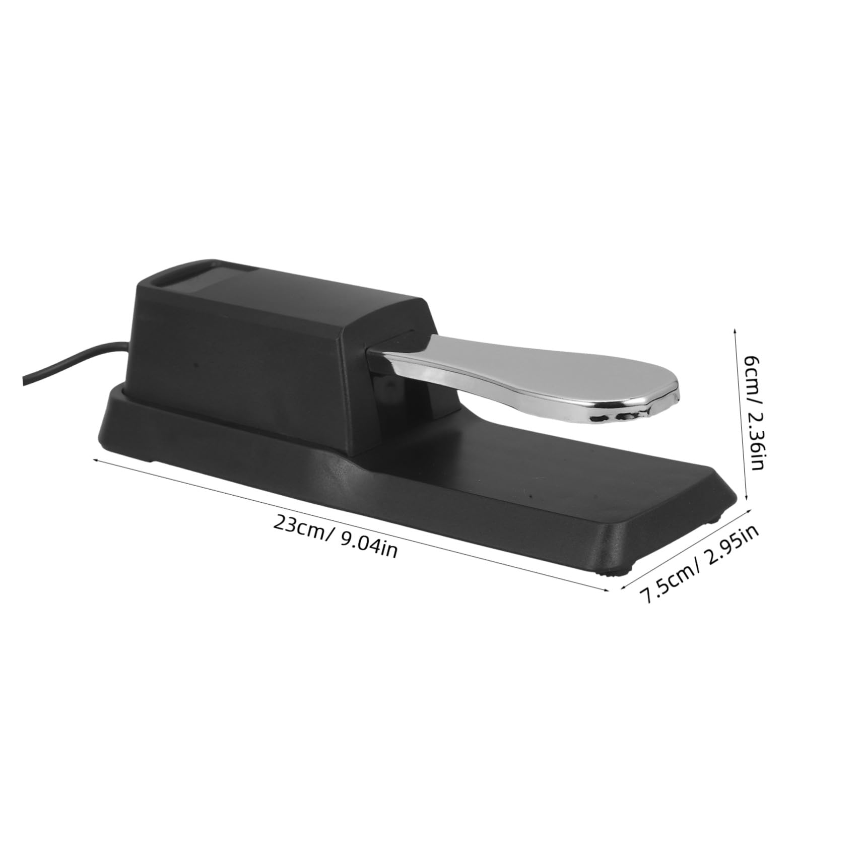 Mipcase Pedale Sustain per Tastiera Elettronica Pedale Antiscivolo Struttura Stabile Compatibile con Pianoforti Digitali e Tastiere Midi Peso Adeguato per Uso Pratico e Sicuro