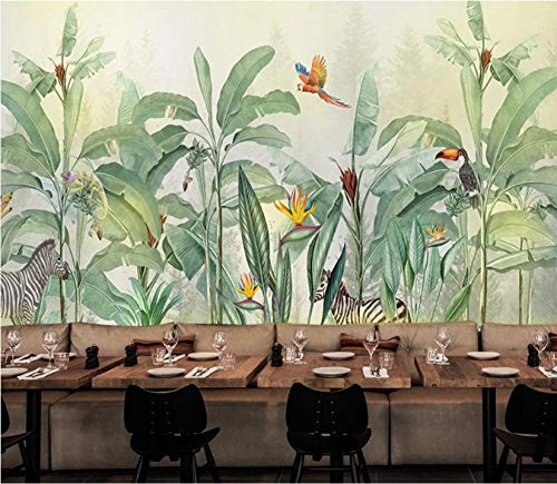 Papier peint 3d forêt tropicale WLLLO 250x175 cm pour un décor mural sur mesure - 5