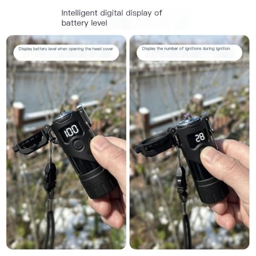 Encendedor USB Recargable a Prueba de Viento Rojo miniatura 4