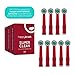 Produktbild happybrush Aufsteckbürsten für Elektrische Rotierende Zahnbürsten | Red Edition Ersatzbürsten 9er Pack (3x3 St) | Wechselköpfe Kompatibel mit Oral-B Modellen (Rot)