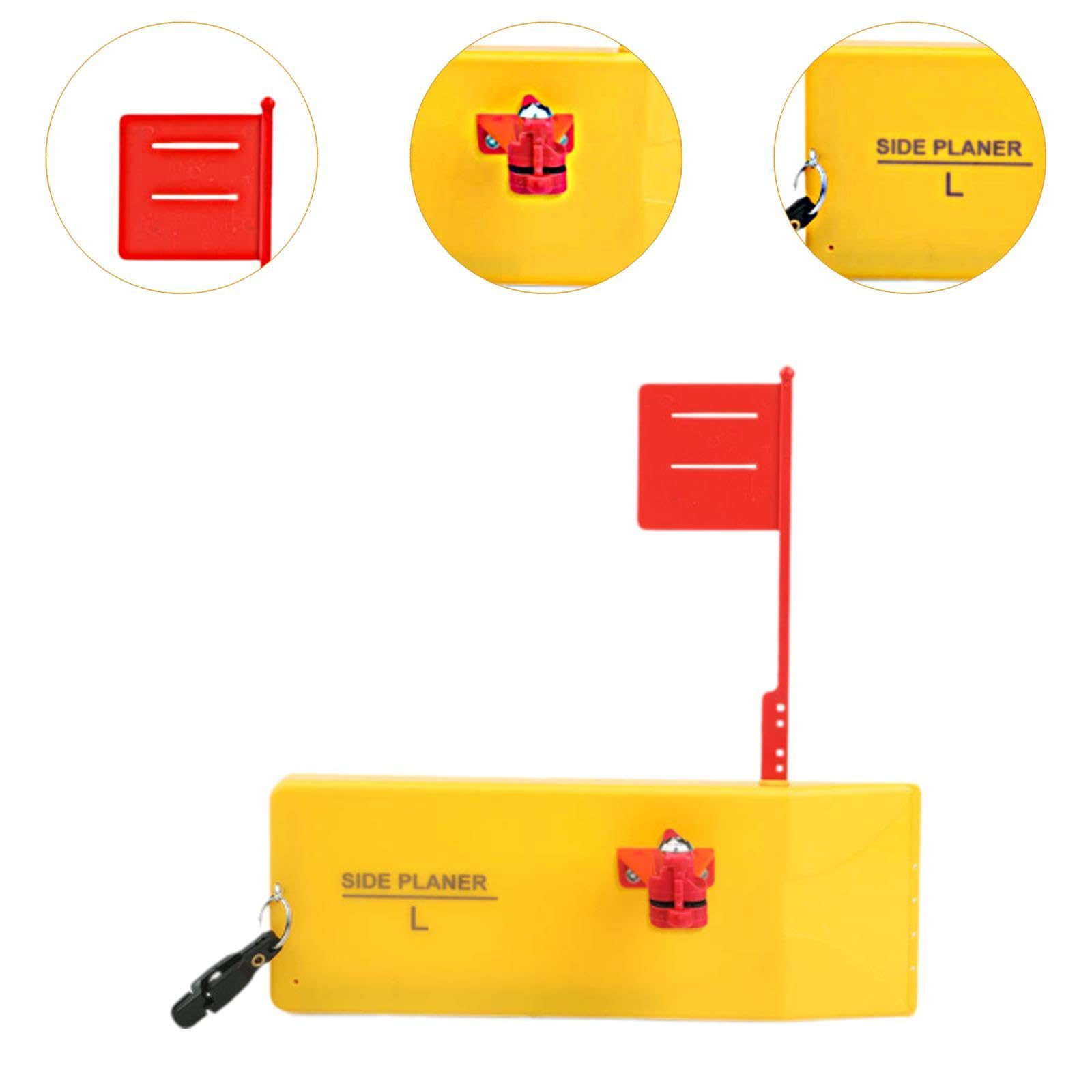 Menolana Fishing Planer Board Side Planer Medium Sized Fishing Inline Side Clip Quick Grip Snap Release Fishing Tackle for in/, Left