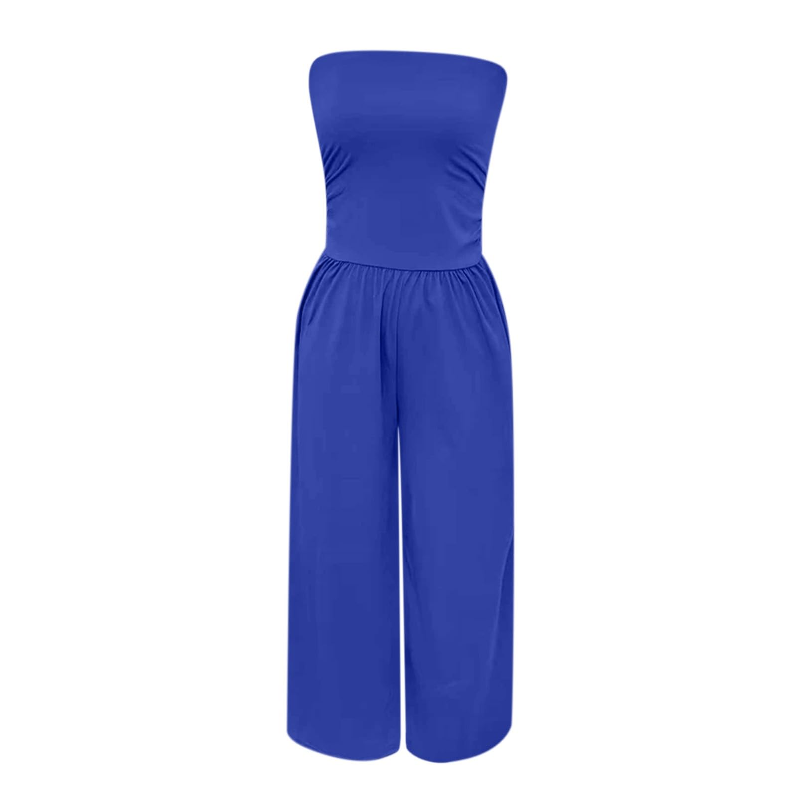 Mono para mujer, elegante, festivo, traje de pantalón, sexy, mono bandeau