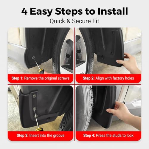 Image of PSLER Mud Flaps for Honda Pilot 2026 2025 2023 2024 4PCS Mudguards