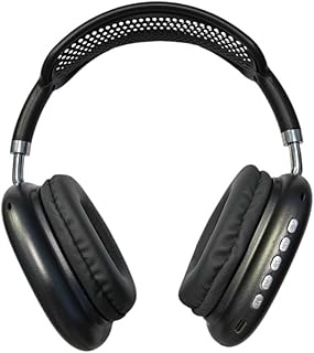 سماعة رأس بلوتوث لاسلكية بي 9 ستيريو للموسيقى فوق الأذن مع دعم بطاقة الذاكرة للألعاب ميكروفون مدمج للاب توب والموبايل والكمبيوتر لون أسود V3