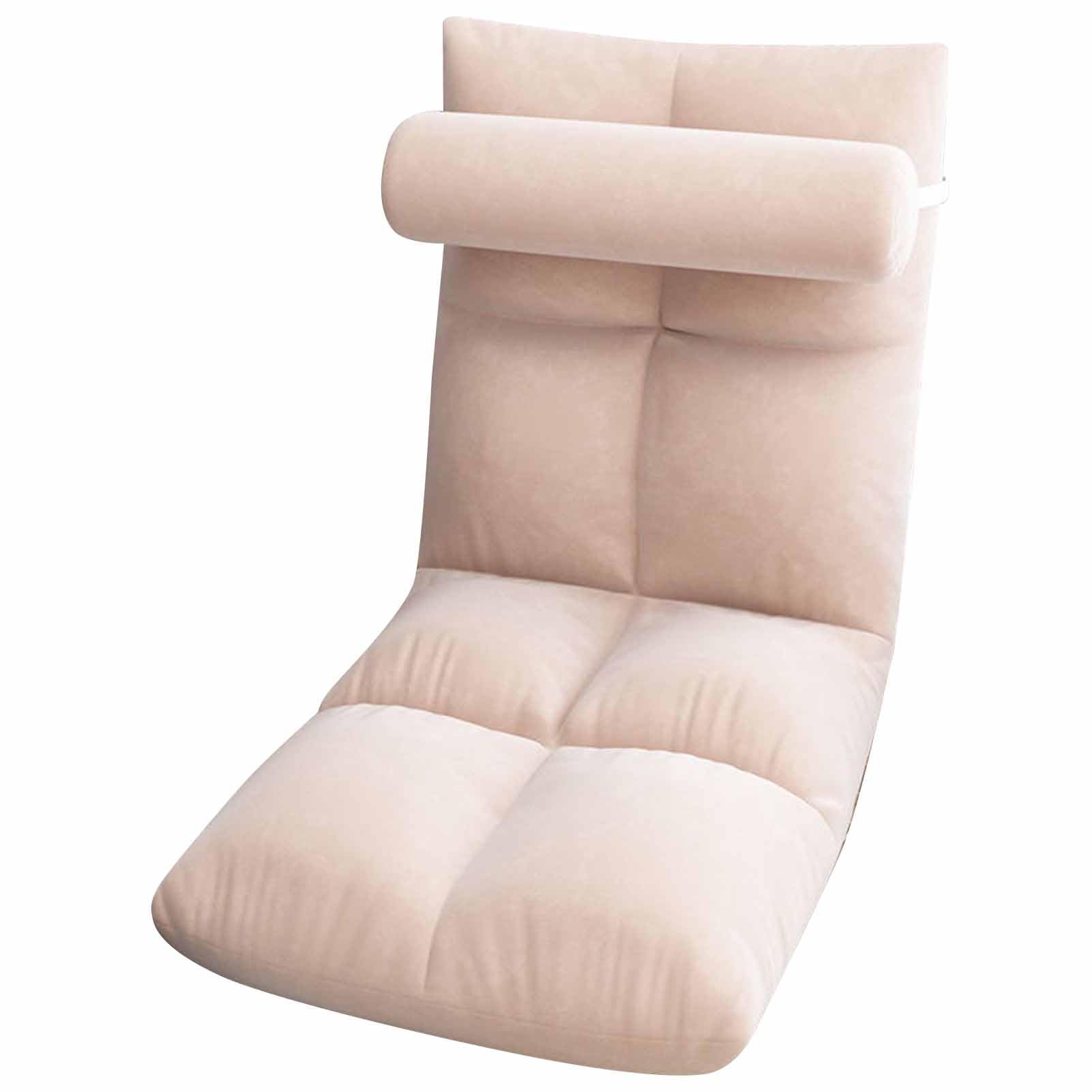 Silla de gaming, respaldo ajustable, suave, plegable, para adultos, meditación, sala de estar, sala de juegos, marco de metal (pincho)