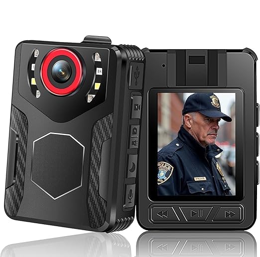 SAFETYNET 1080p Full HD Clip-On Body Camera with Screen & Audio | Portable Video Recorder | 2-Inch Display | 10-Hour Battery | Supports SD Card up to 256GB | USB Playback | No WiFi & No App Required