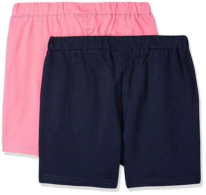 Image of Cloth Theory Premium Cotton Shorts for Girls - Regular Fit Pocket Shorts for Girls Pack of 2