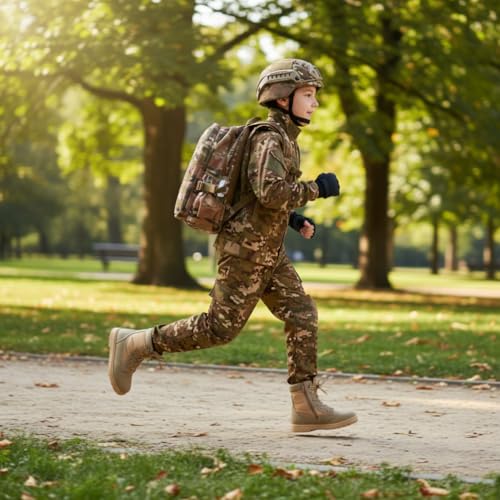 Disfraz militar para niños camuflado talla 9-11 miniatura 3