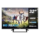 Smart Tech 32HN01V1 TV HD LED 32 Pouces (80cm) Triple Tuner Dolby Audio H.265 3xHDMI, 2xUSB