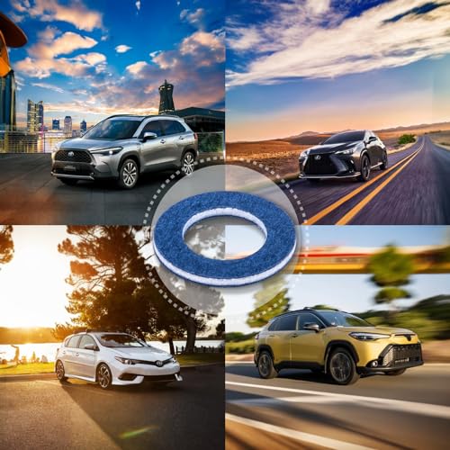 Image of 10 PCS Engine Oil Drain Plug Gaskets Replacement for Toyota 90430-12031 Lexus Scion RAV4 Camry Avalon Corolla