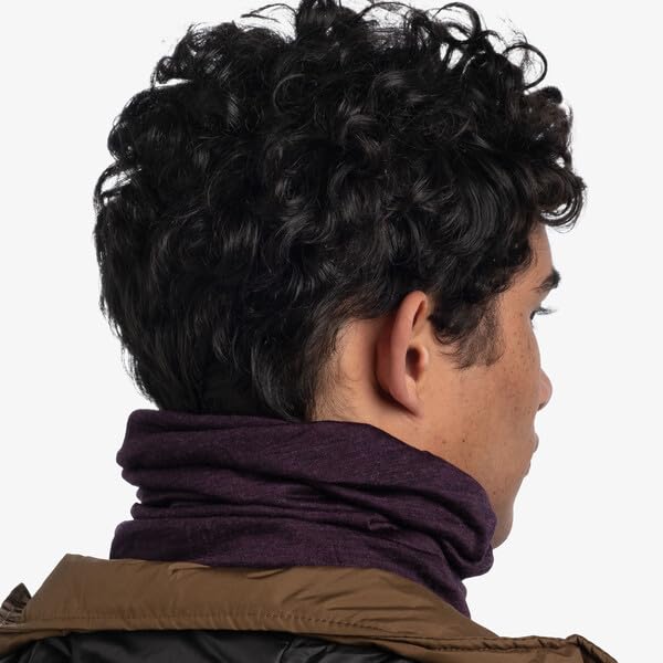 Image of Buff Lightweight Merino Wool Neck Gaiter, 100% Ethically Sourced Wool,Versatile, Temperature Regulating Face Mask