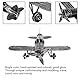 Flugzeug Modell, 22.5 x 18 cm Flugzeug Statuen, Vintage Flugzeug Modell, Metall Schmiedeeisen Doppeldecker Handwerk Handgefertigte Miniatur Flugzeug Modelle Zuhause für Ornament Foto Requisiten