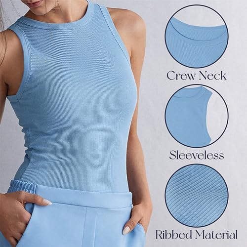 Women’s Undershirts (Pack of 12) Soft Cotton Blend Tank Tops, Tag Less A-Shirt Colorful Multipack Comfortable Fit3