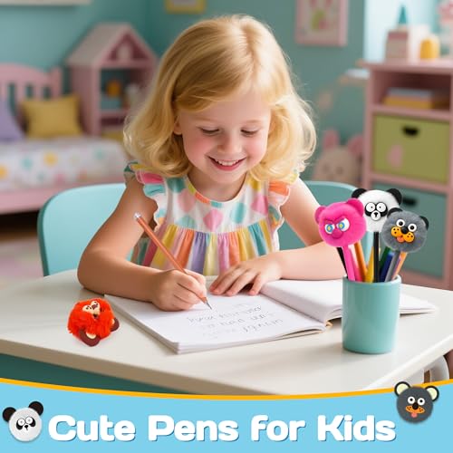 8 bolígrafos adorables para niños - multicolor miniatura 2