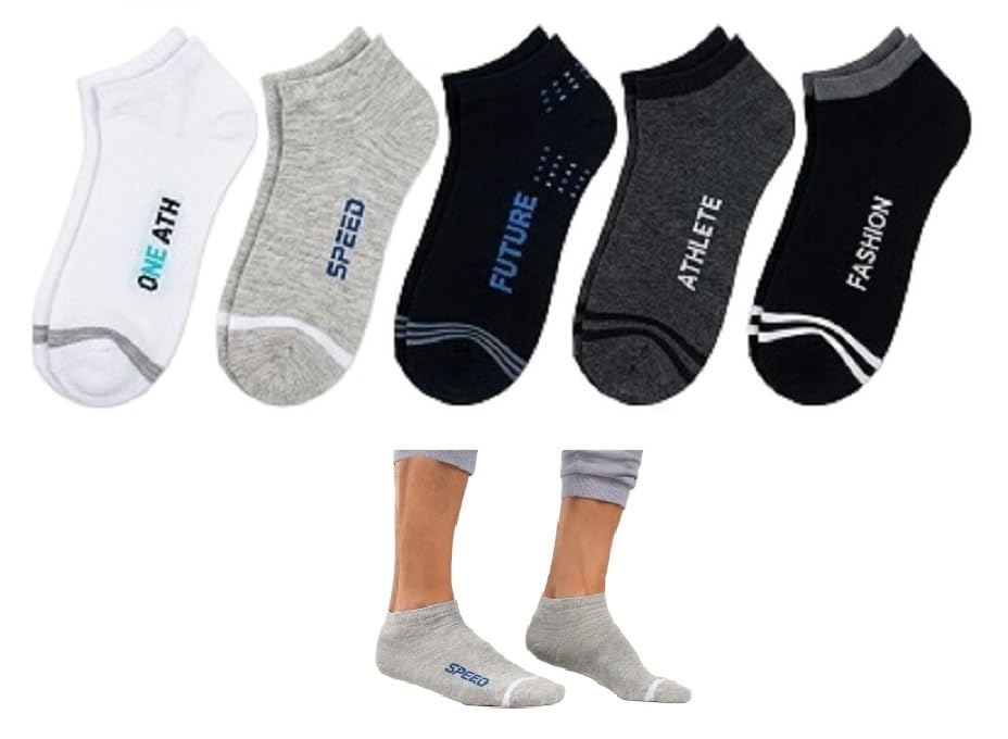 Pack of 5 Breathable Low Cut Sports & Casual Socks-image-32