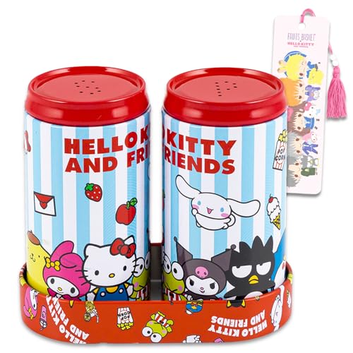 SANRIO Hello Kitty and Friends Salt and Pepper Shakers Set - Ceramic, Officially Licensed, Salt and Pepper Shakers