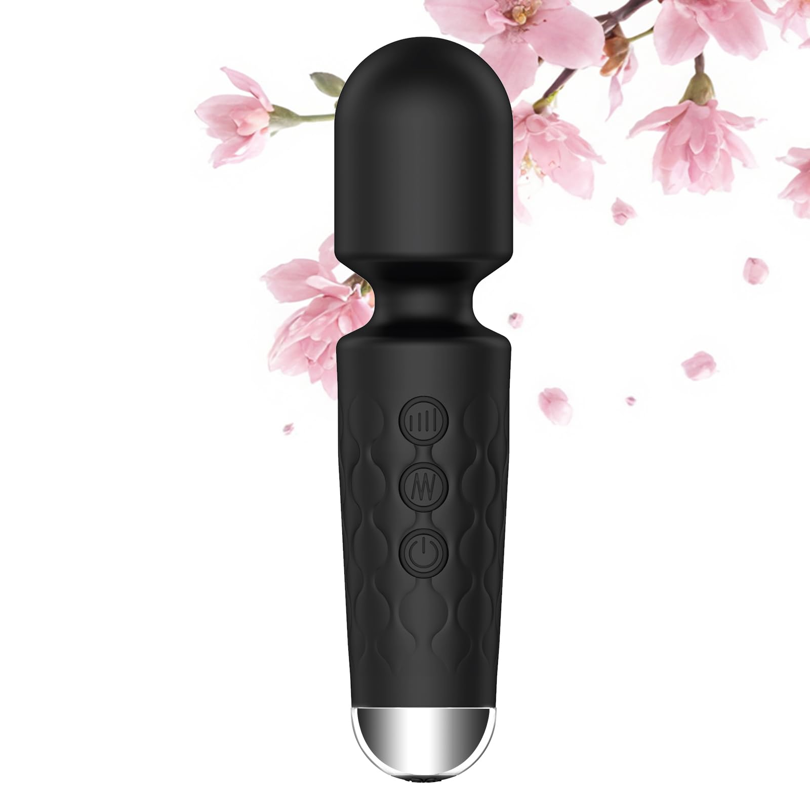 Portable Cordless Massager -Relaxes Muscles Multiple Speeds and Modes - for Body and Back Foot Black