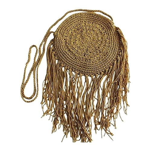 Image of Chic Handmade Round Crossbody Crochet Purse: Elevate Your Style with This Exquisite Artisan-Crafted Fashion Accessory