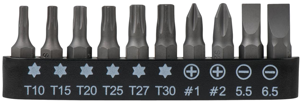 KS TOOLS 911.1180 Jeu de 3 Tournevis Ergotorque Flexibles, L.500 Mm - Kit de Réparation Pratique et Facile D'utilisation - Outillage Vissage pour Bricoleurs et Professionnels Noir/Rouge