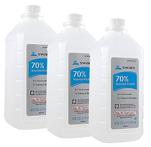 Swan Isoprophyl Alcohol, 70% 16 oz (Pack of 3)