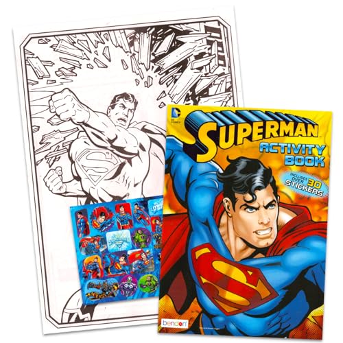 Dc Comics 0674313 Superman Coloring And Activity Book Set thumb #1
