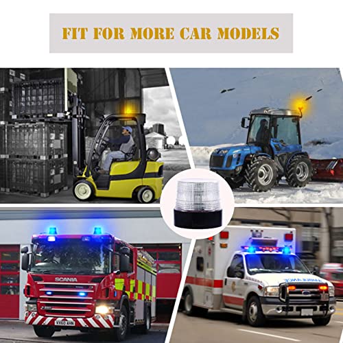 Topku Battery Led Strobe Light, Rechargeable Magnetic Flashing Emergency Warning Beacon,8 Color Remote Control, Univisal For Vehicles #TOP3