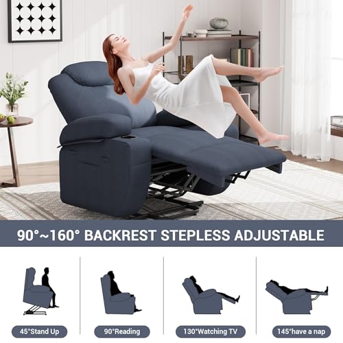 Sillón elétrico reclinable con elevación para adulto miniatura 4