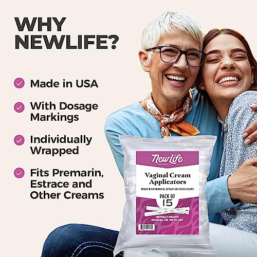 image for NewLife Naturals Disposable Plastic Vaginal Cream Applicators Hygienic