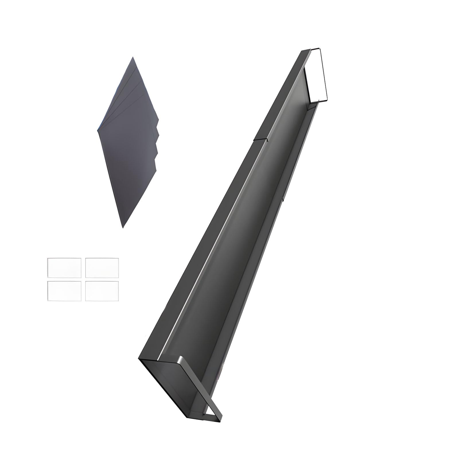 Support d'assaisonnement extensible de 40 à 76 cm avec aimants pour rangement de cuisine