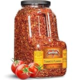 Dehydrated Dried Tomato Flakes by It's Delish – 2.5 LBS Bulk Restaurant Gallon Size Container Jug with Handle – Dried Natural Tomatoes Ready to Cook – Great for Home Cooking, Camping & Backpacking