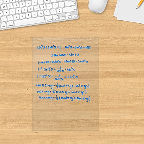 16 Sheets Of A4 Clear Dry Erase Board Paper Whiteboard For Fridge Clear Contact Paper Sheets For Wall Adhesive Dry Erase Board Sticker For Desk Refrigerator Office Classroom Wallpaper #TOP2