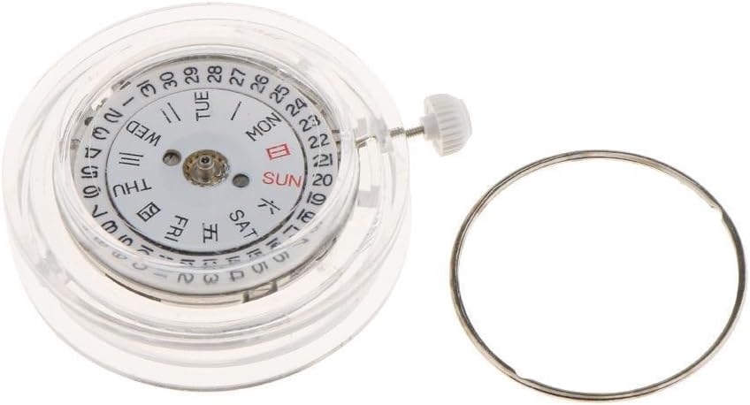Automatic Mechanical Watch Movement 3 Hands, Dual Calendar, 0.98 Inch Movement for Miyota 8205