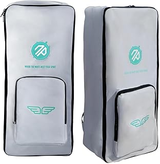 niphean Sup Rucksack mit breiteren Schultergurten, 100 L extragroßem Fassungsvermögen, aufblasbarer SUP Tasche mit ergonomischer Rücken- und Schulterunterstützung für Komfortables Tragen.