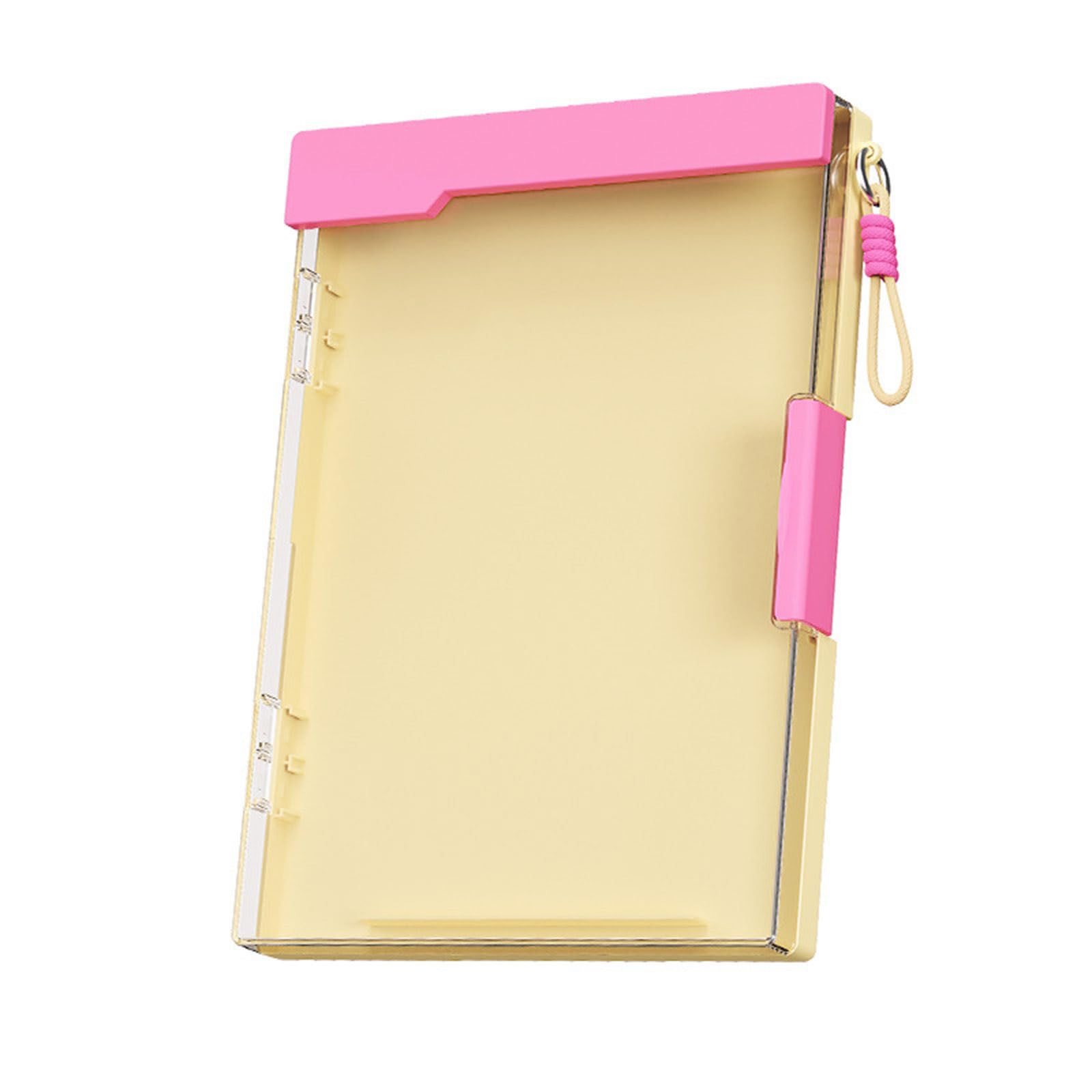 Piceioep Professional Document Organiser Case with Clipboard and Lanyard Double Layer ABS File Storage Box for School Multi Layer File Directory