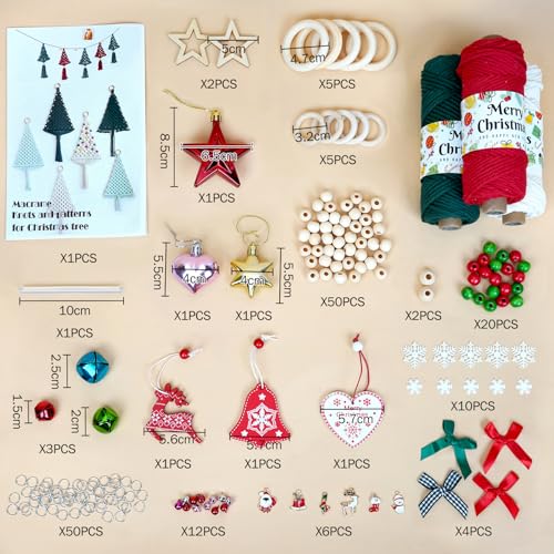 Décoration de Noël DIY : kit macramé débutant avec guide inclus - 2