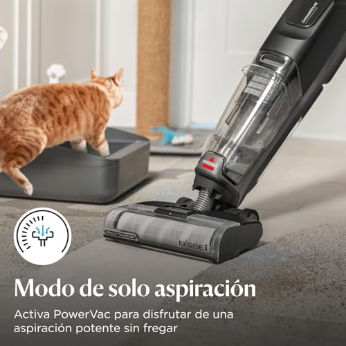 Miniatura 6 de Bissell CrossWave OmniForce Edge, Aspiradora de Mano Sin Cable, Aspirado y Mopa al Mismo Tiempo o Solo Modo Aspirado, Escoba Vertical Potente, Tecnología ZeroGap, 240m² Limpieza Multisuperficie, 4017N