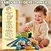 Lehoo Castle Toys for 1 Year Old Boys, Dinosaur Slide with 4 Mini Push Cars for Baby 12-18 Months, Infant Play Vehicle Set, Educational Learning First 1st Birthday Gifts for Kids, Girls, Toddlers 1-3