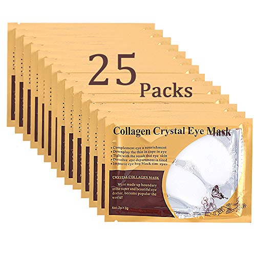 JUYOU Collagen Eye Patches, Eye Mask, Eye Detox Patch For Anti-wrinkles, Puffy Eyes, Dark Circles, Fine Lines Treatment 25 Pairs