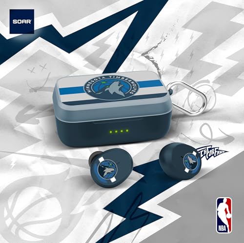 Image of SOAR NBA Wireless Sport Earbuds: Comfortable Fit & Convenient Charging