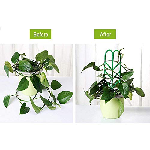 Seway Garden Trellis, Plant Trellis DIY para suporte de plantas em vaso, formato de folha, mini plan