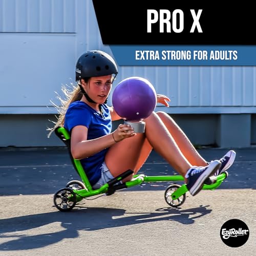 Image of EzyRoller Pro X Trike Children's Fun Vehicle Radio Vehicle Tricycle Children's Vehicle Adults (Green)