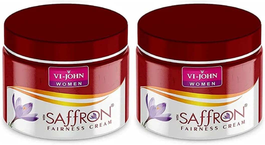 Advanced Saffron Fairness Cream for Uneven Skin Tone | Chemical Free Face Cream for Radiant Glow and Dark Spots (All Type Skin) 50G Each Pack(Pack of 2)