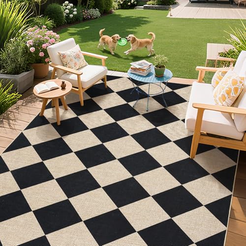 Tapete decorativo GarveeHome 5'x7' negro miniatura 2