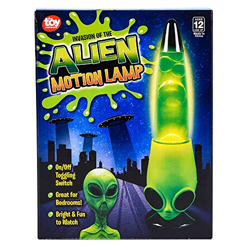 Rhode Island Novelty 13 Inch Alien Head Wax Motion Lamp #TOP1