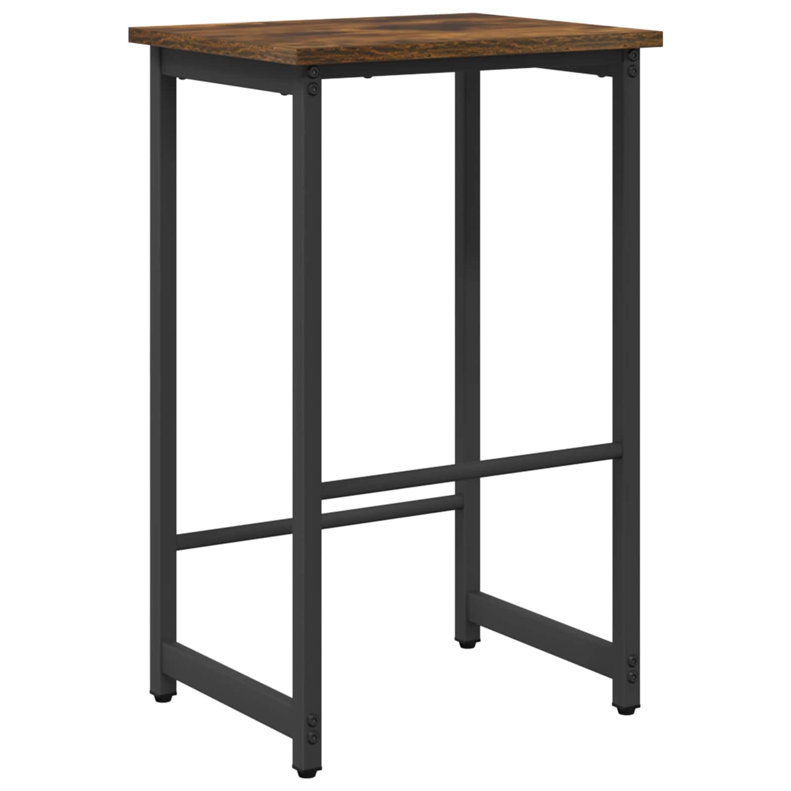 Sgabello da bar rettangolare in legno Ingenierie 40x32x64 cm in acciaio