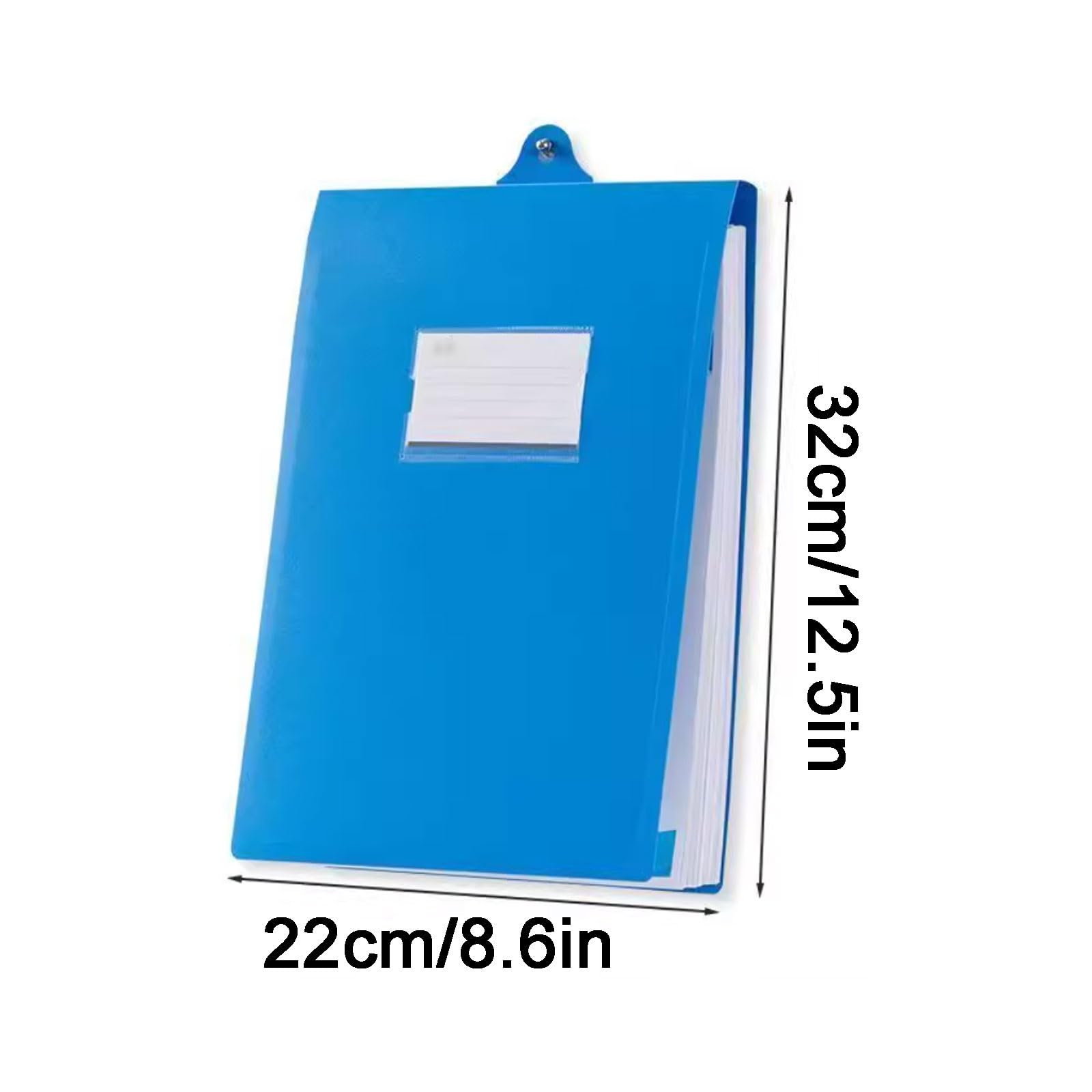 Teczki plastikowe, Plastikowa wisząca teczka papierowa A4, pionowa, wielokolorowa, 3 szt(Blue,3 pcs)