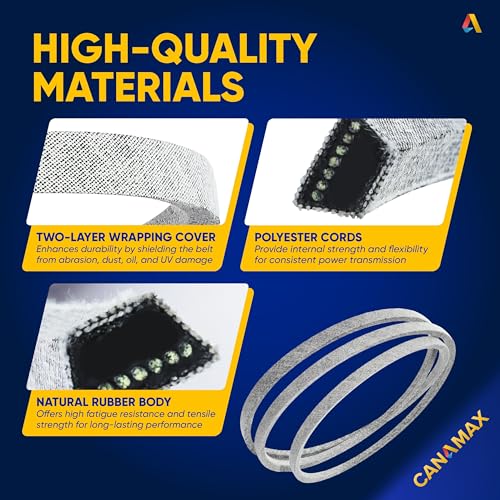 Image of 140294 Mower Ground Drive Belt - Fits 42 inch 44 inch Deck AYP Husqvarna Craftsman Ride Mower - Replaces 531300768 532140294 24103 140067 161597 | Aramid Cord | 1 /2 inch x 82 inch