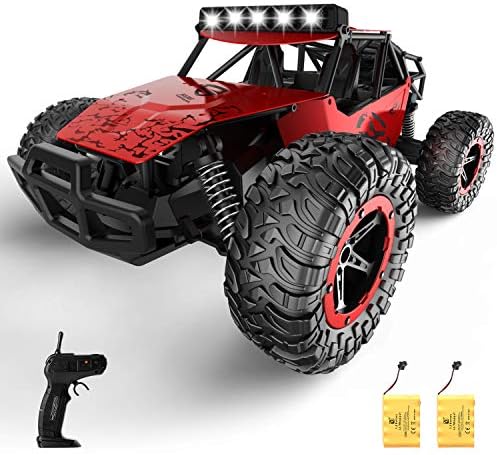 SZJJX Remote Control Car for Boys Girls, 20+ Km/h High Speed RC Trucks Car, 1:14 Scale Fast All Terrains Off Road Monster Crawler Vehicle Toy with Headlights 2 Batteries for Adults Kids 40 Min Play